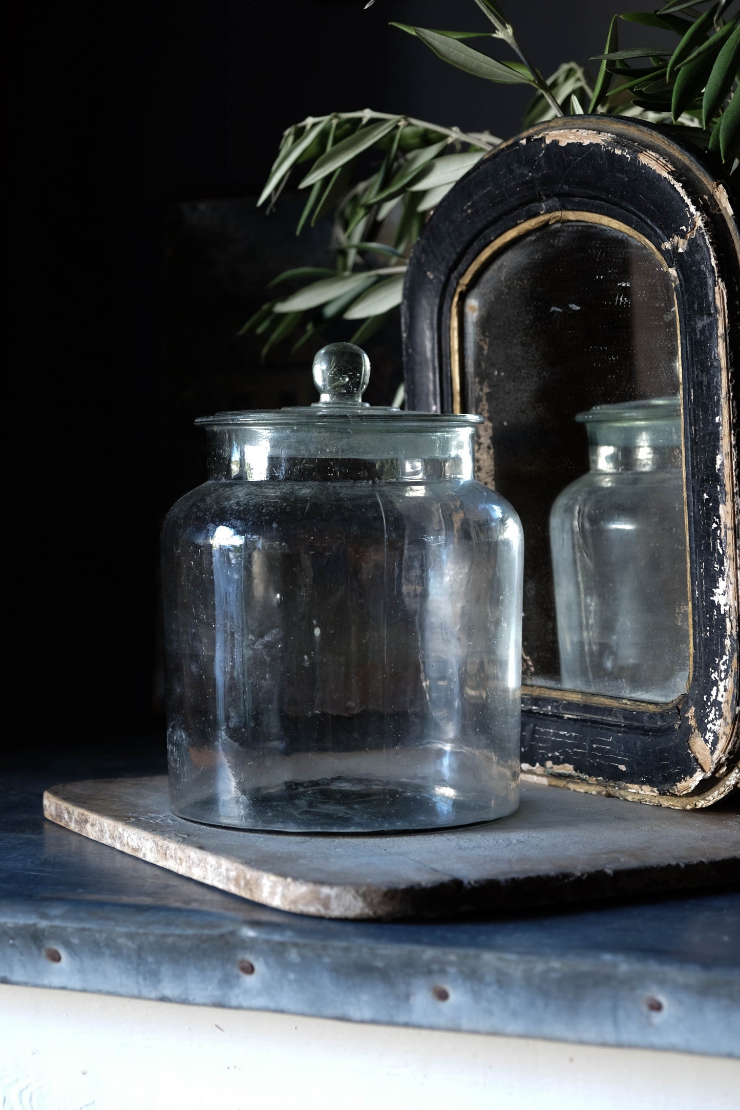 Vintage Medium French Biscuit Jar