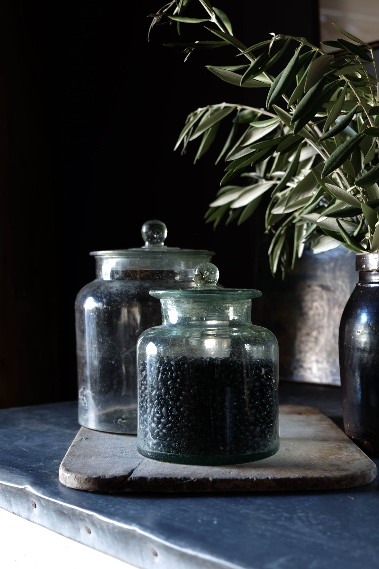Vintage Small French Biscuit Jar