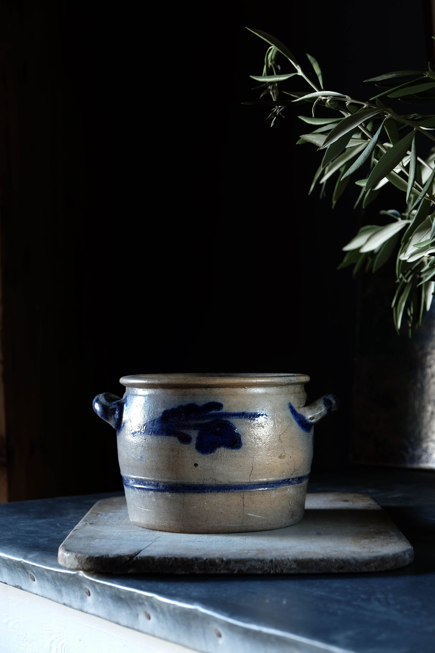 Vintage Small Bavarian Salt Crock