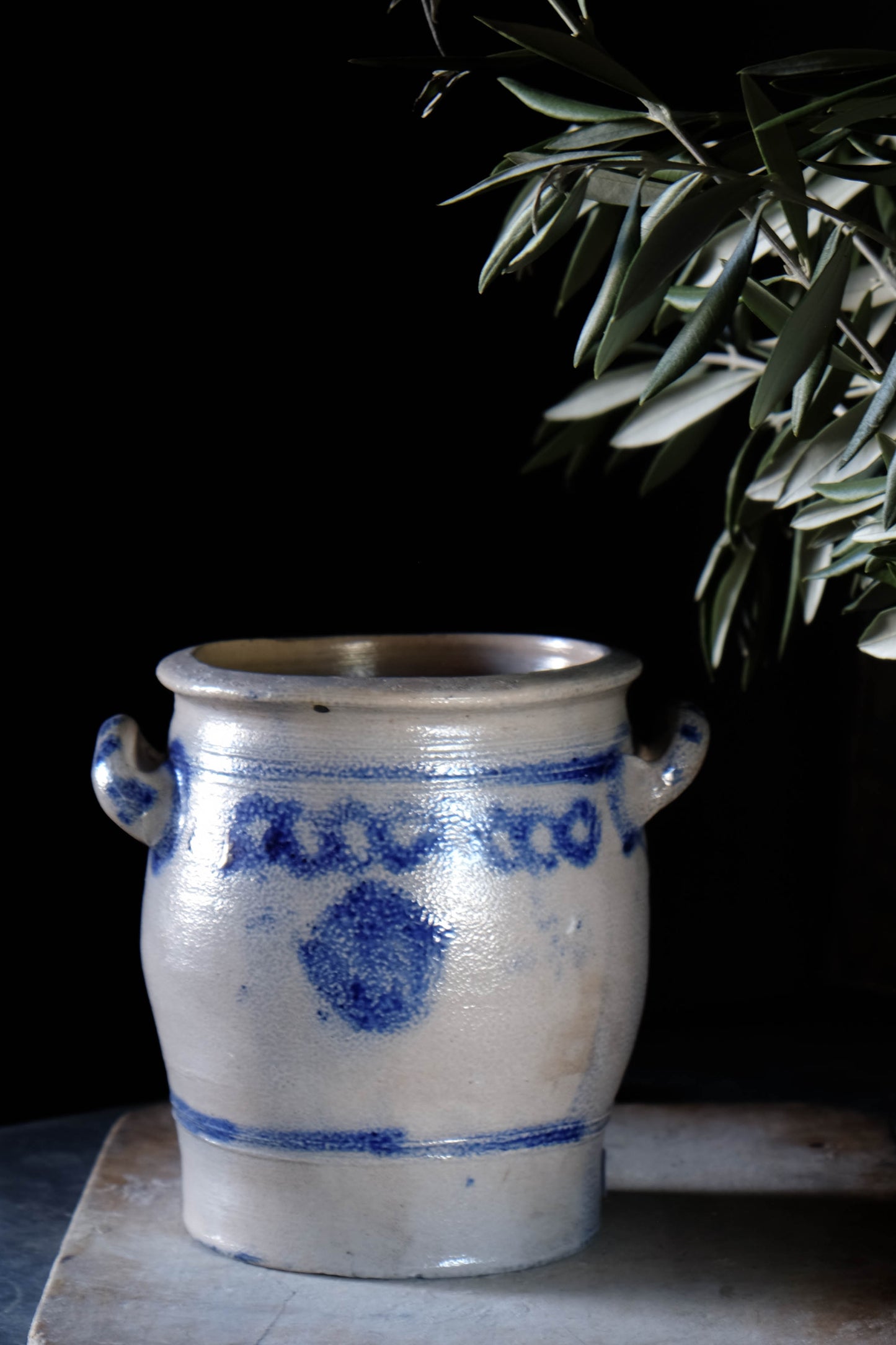 Vintage Large Bavarian Salt Crock