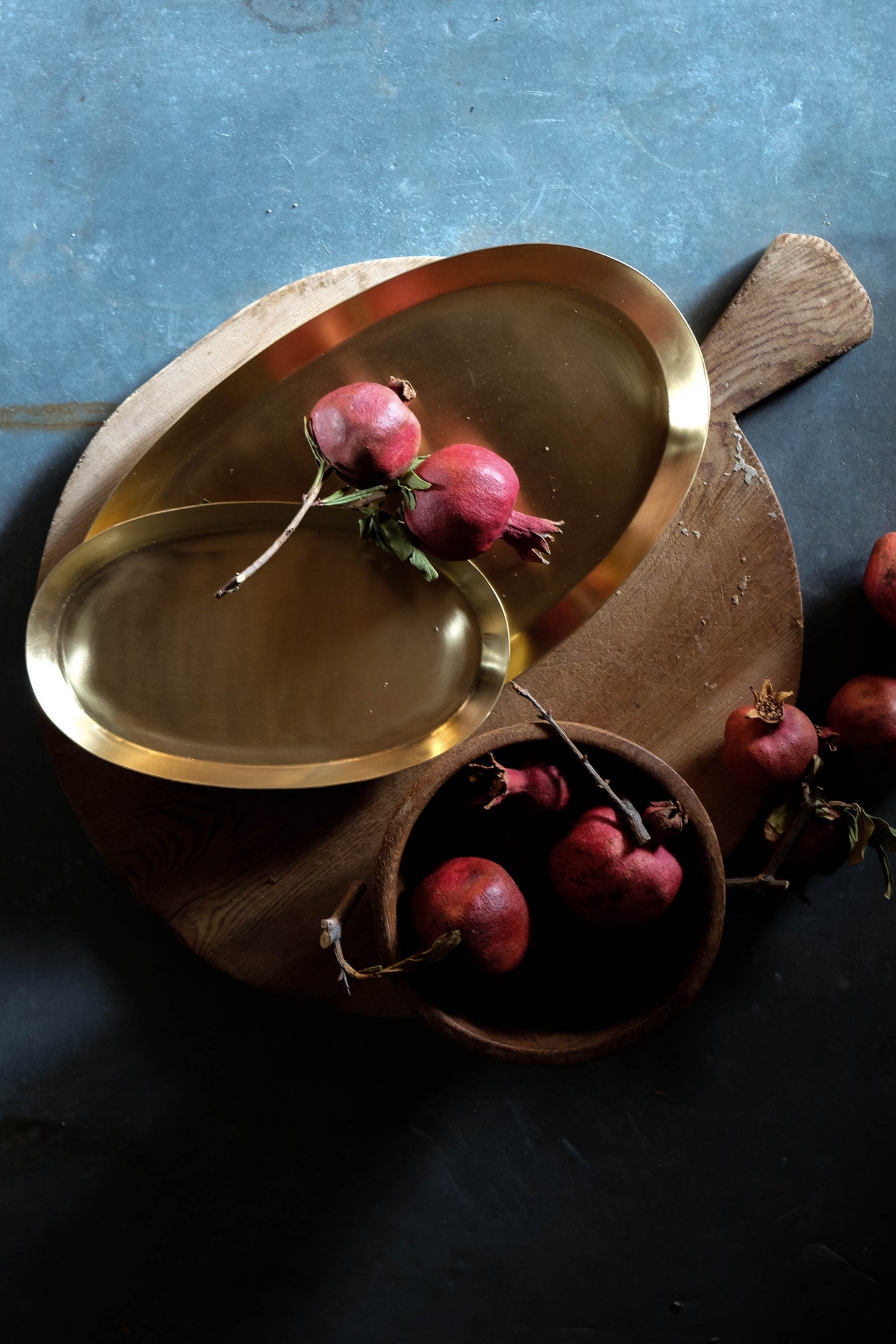 Small Oval Brass Tray