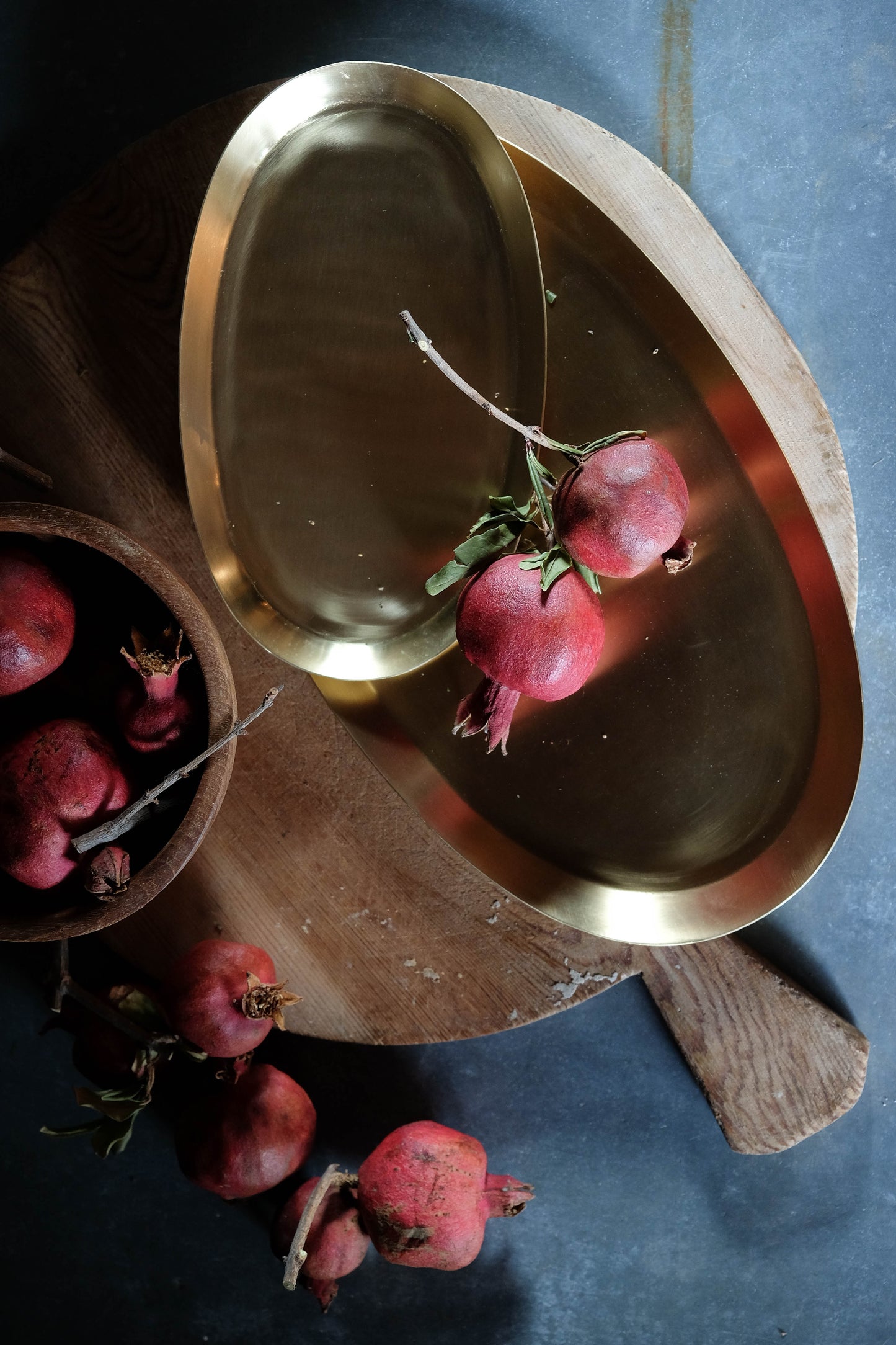 Large Oval Brass Tray