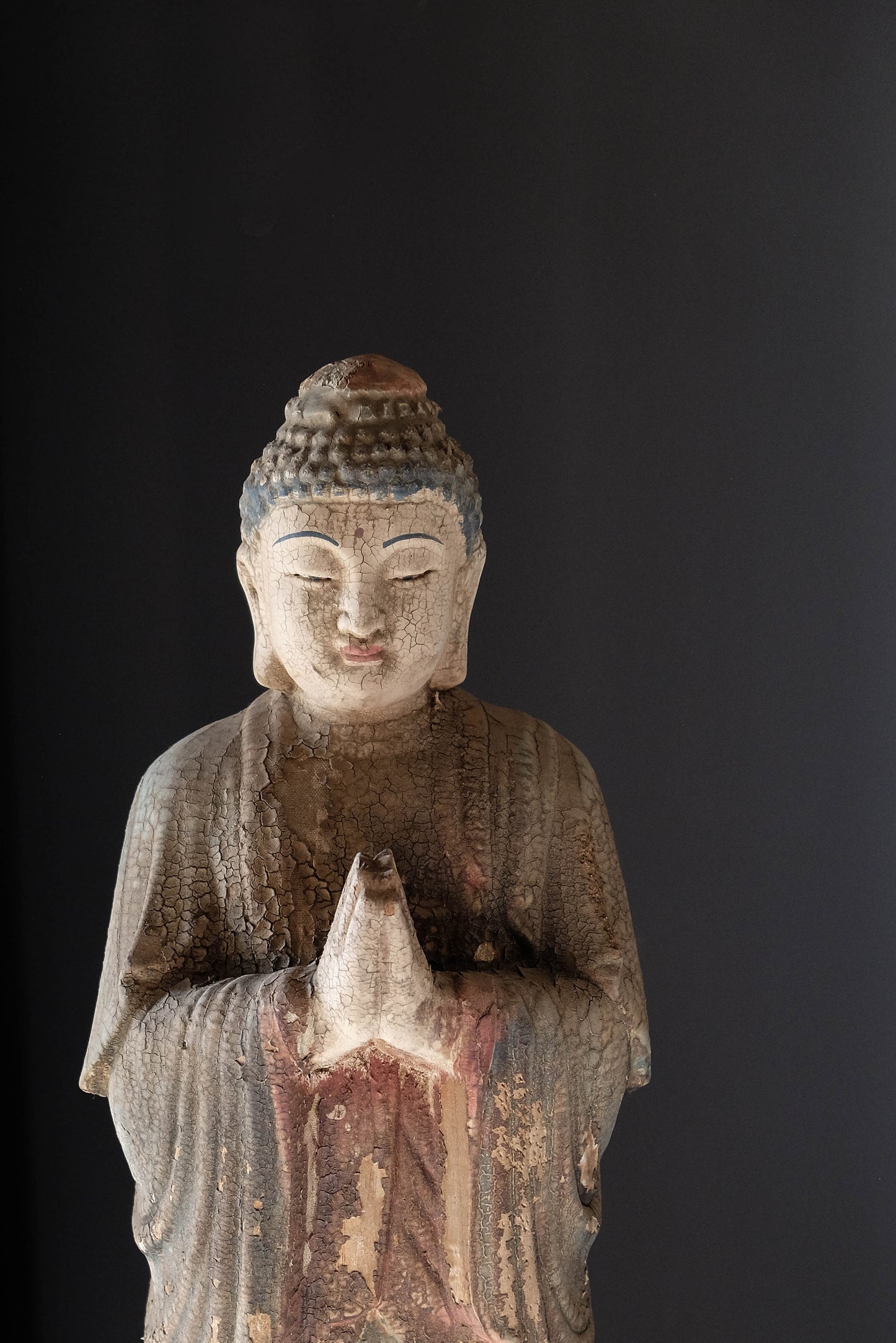 Carved Wooden Buddha Statue