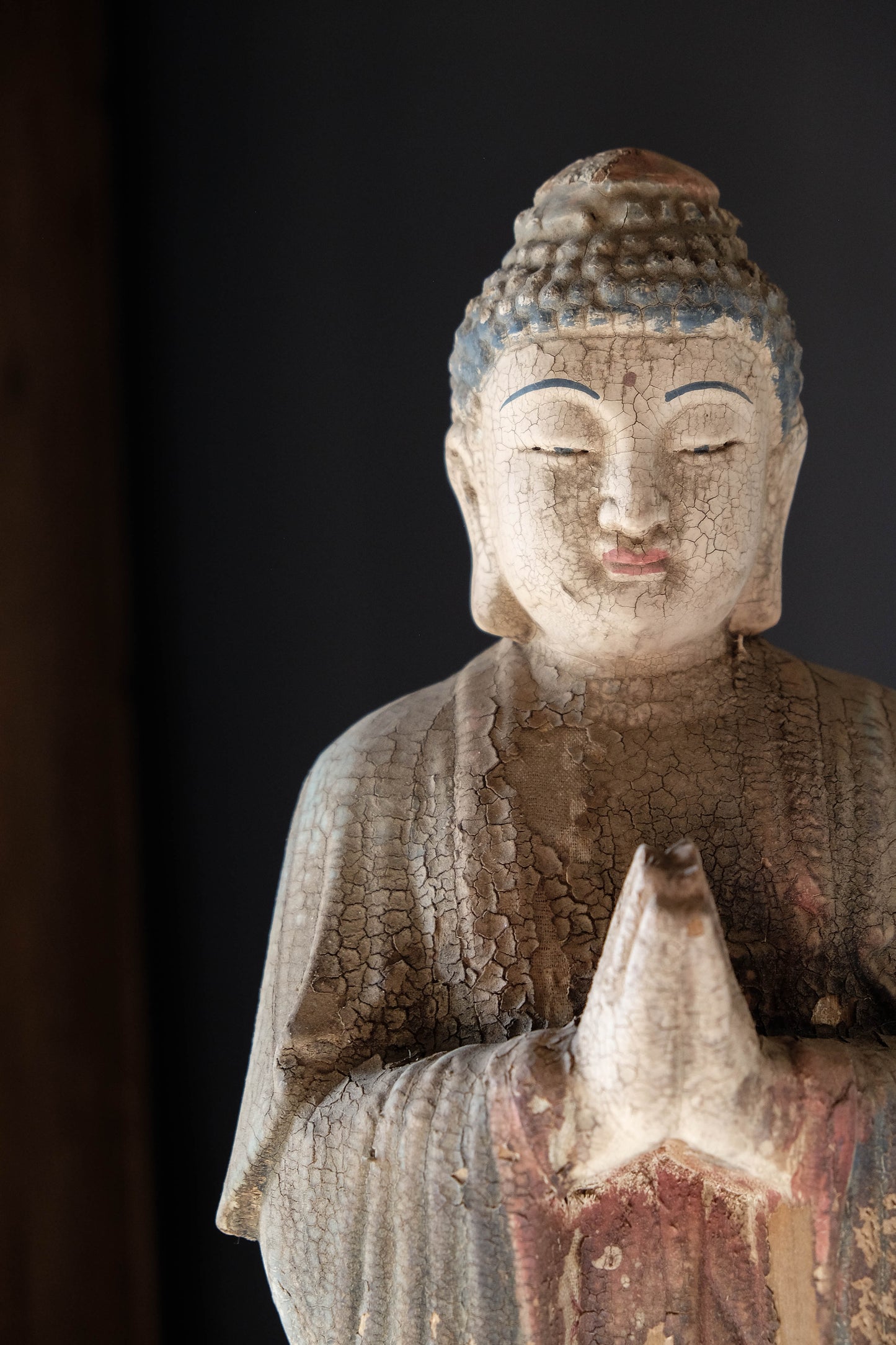 Carved Wooden Buddha Statue