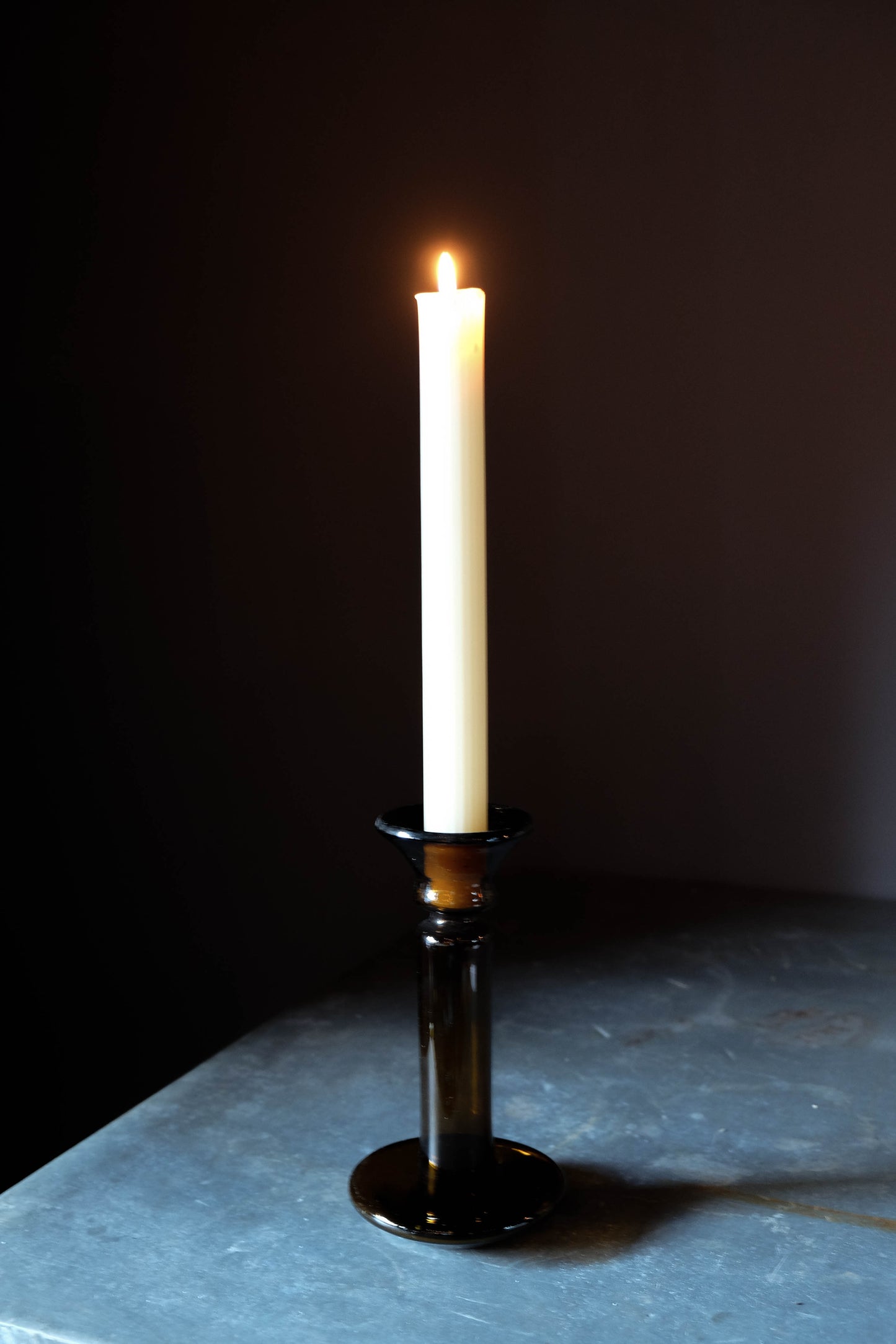 Porta Candele Parisian Blown Glass Candlestick