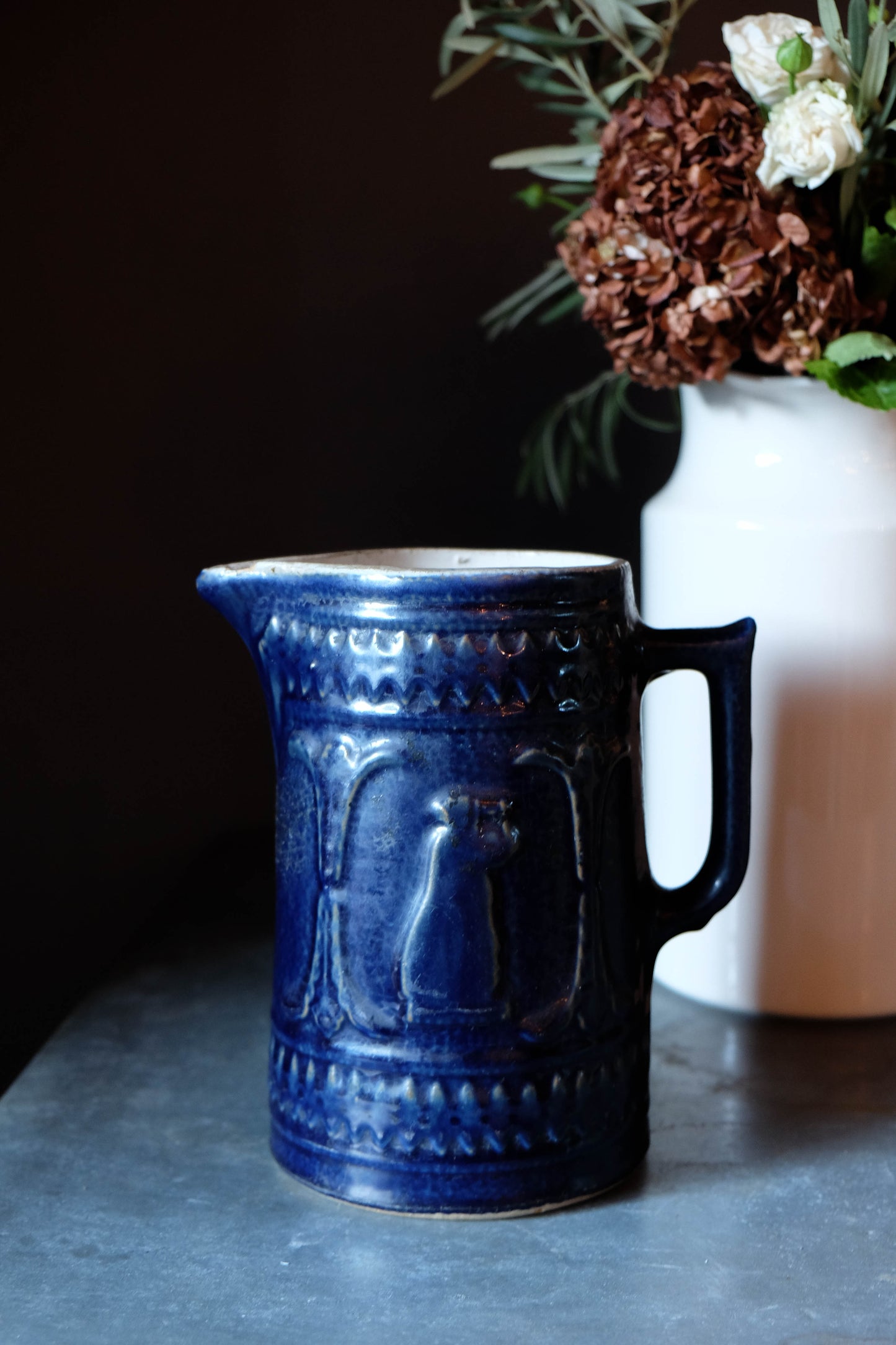 Vintage Female Form Ceramic Pitcher