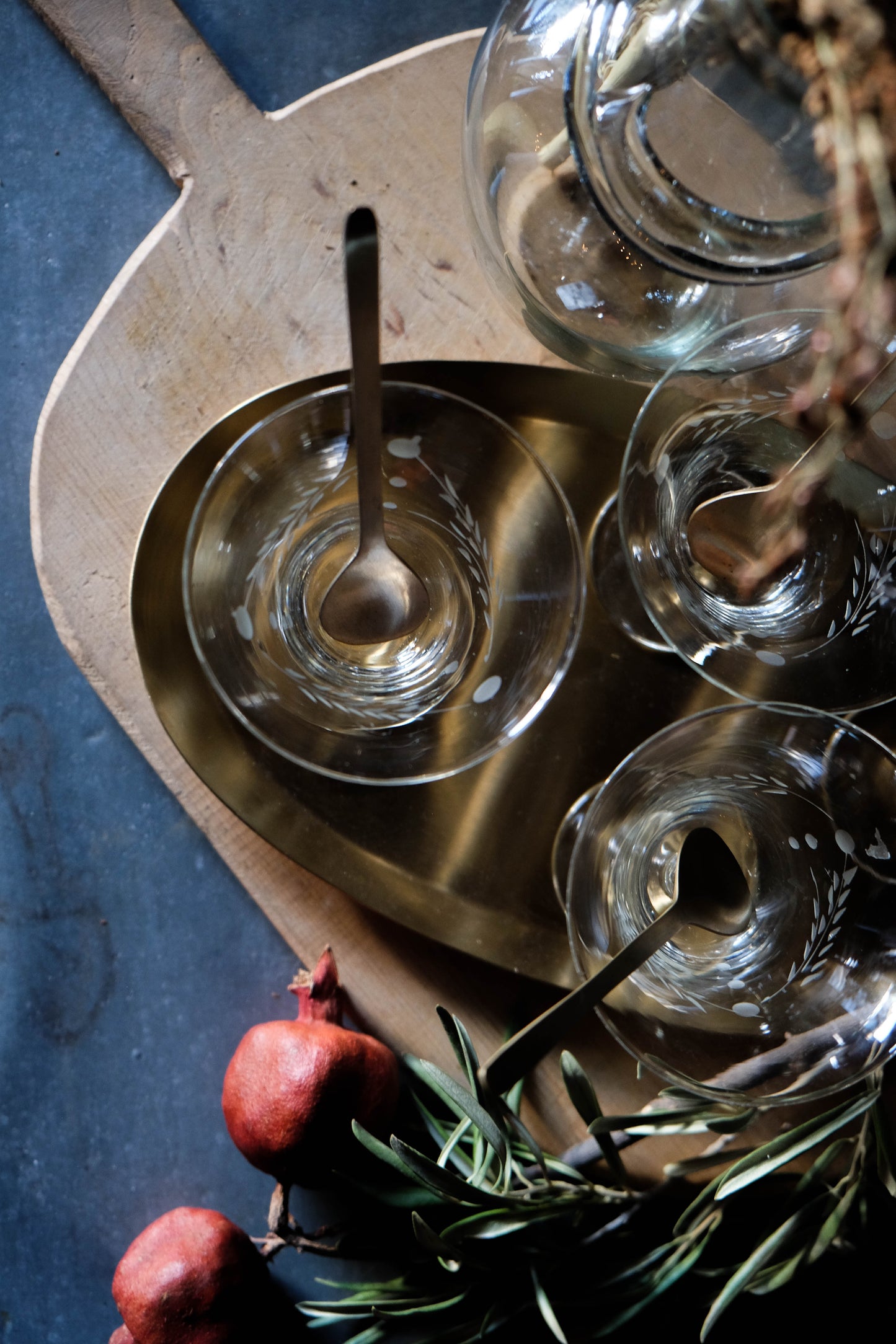 Small Oval Brass Tray