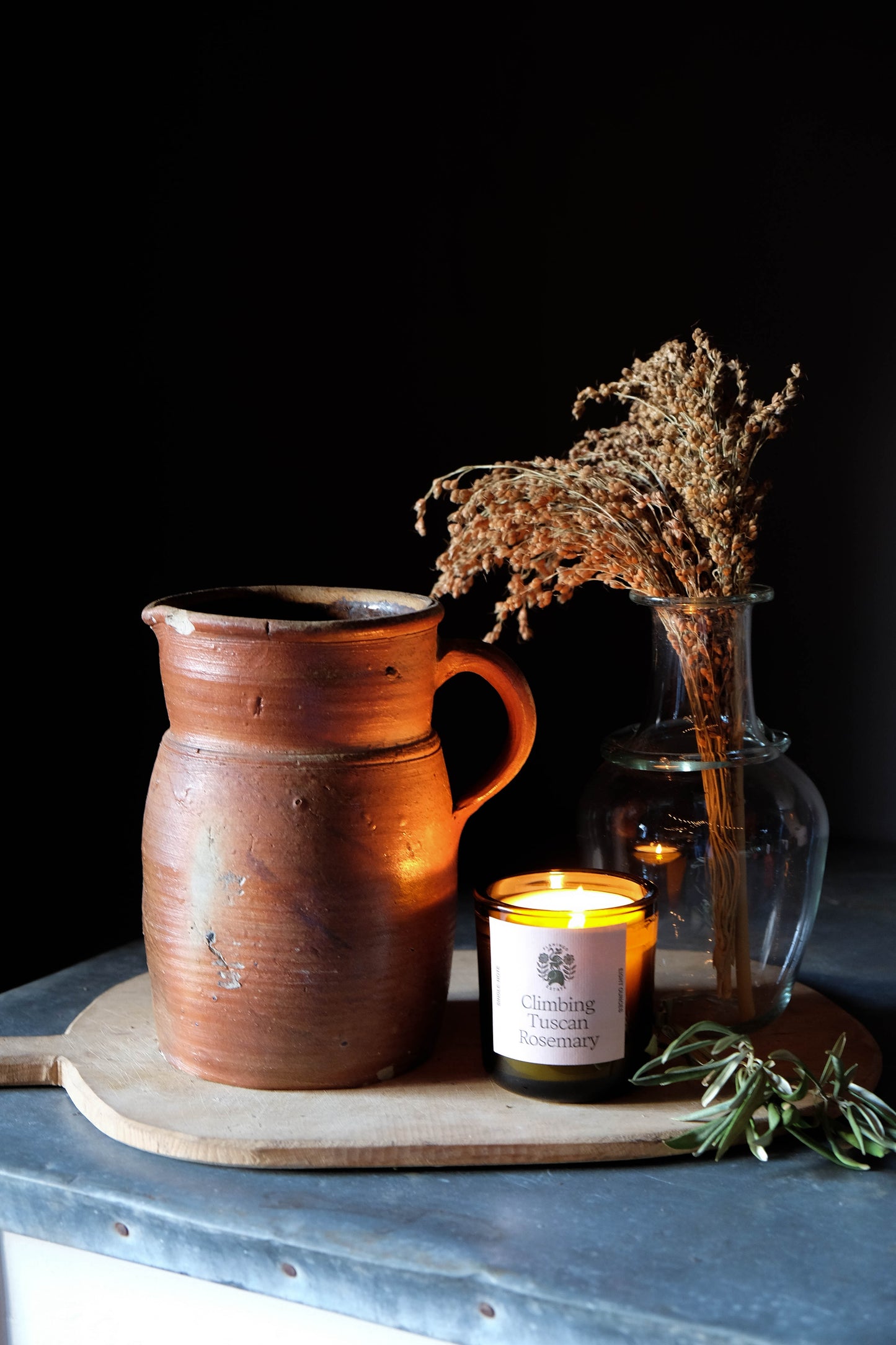 Vintage European Terra Cotta Pitcher
