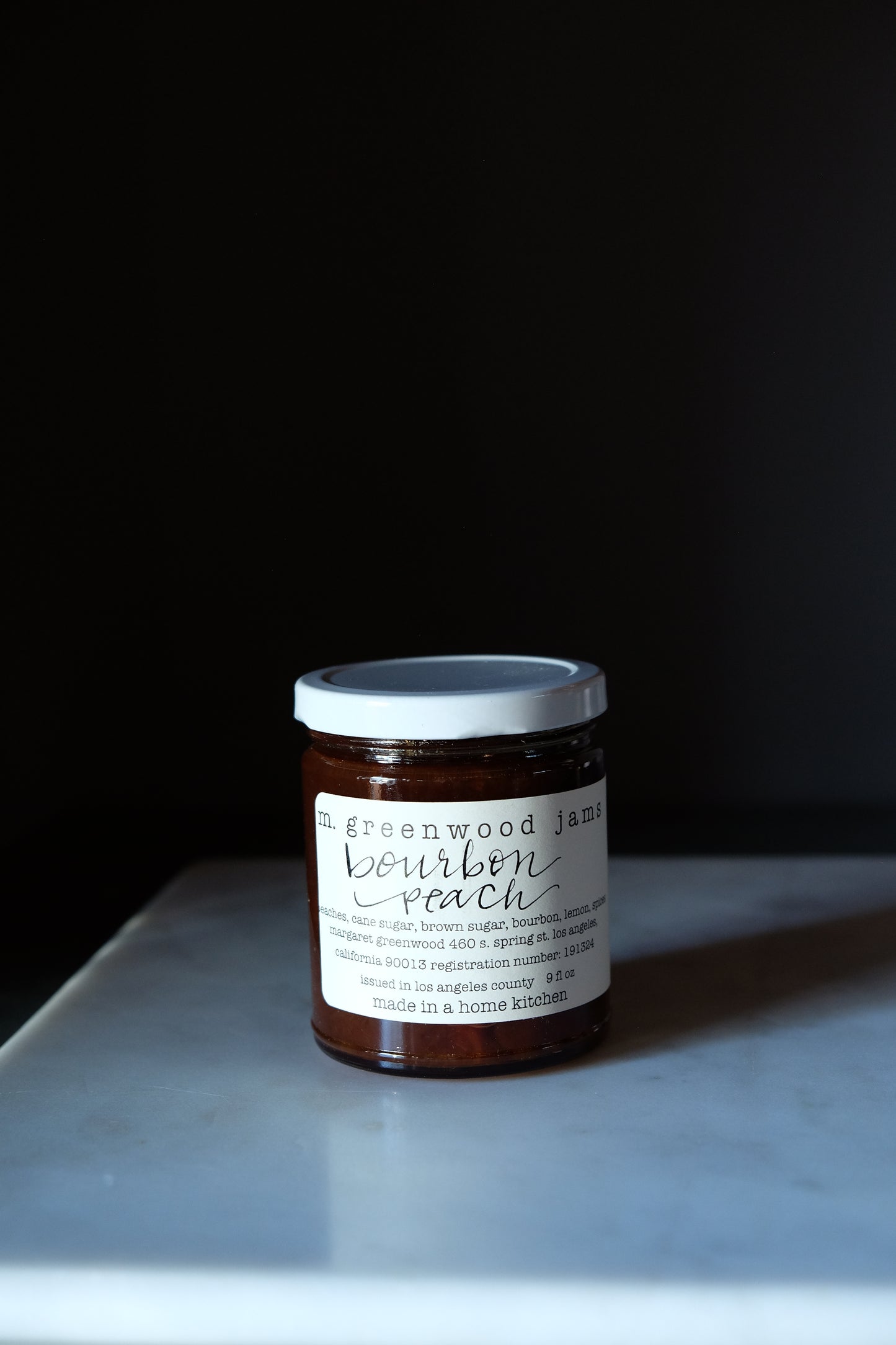 M Greenwood Bourbon Peach Jam