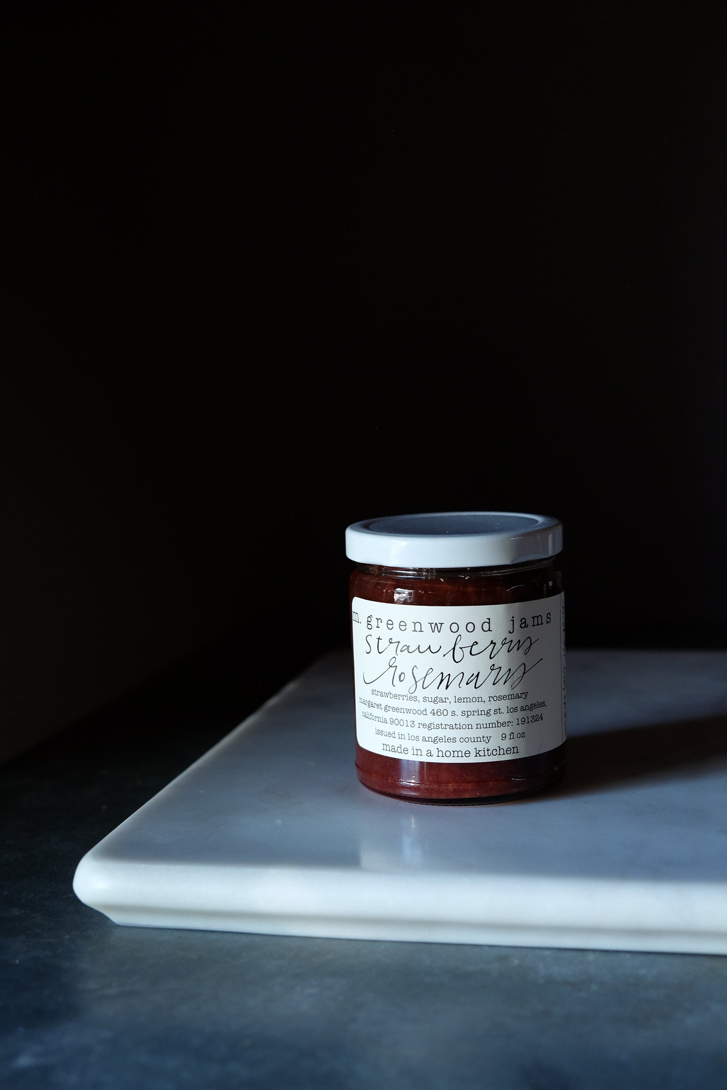 M Greenwood Strawberry Rosemary Jam