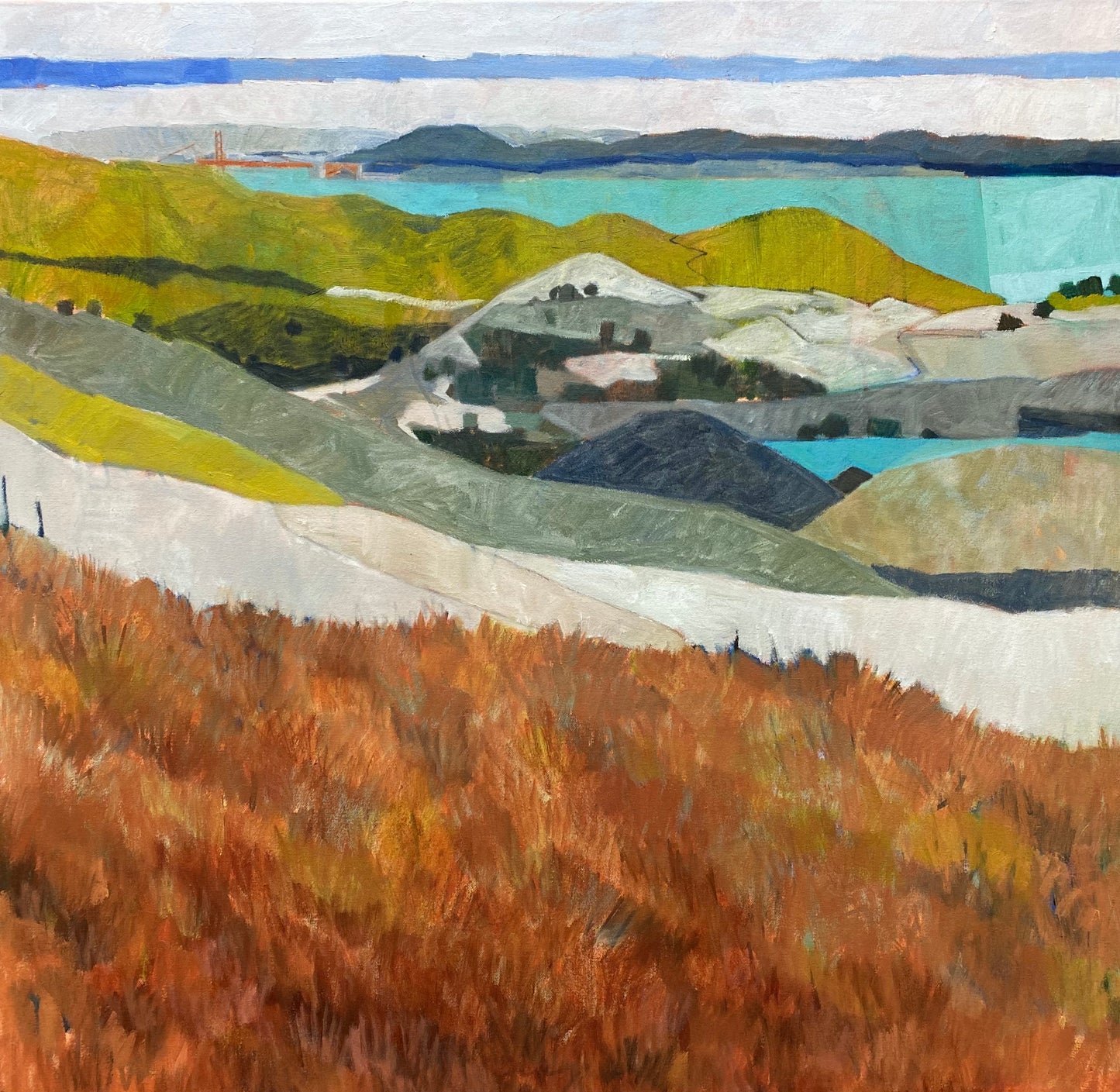 Crossing Colors Marin Headlands Painting