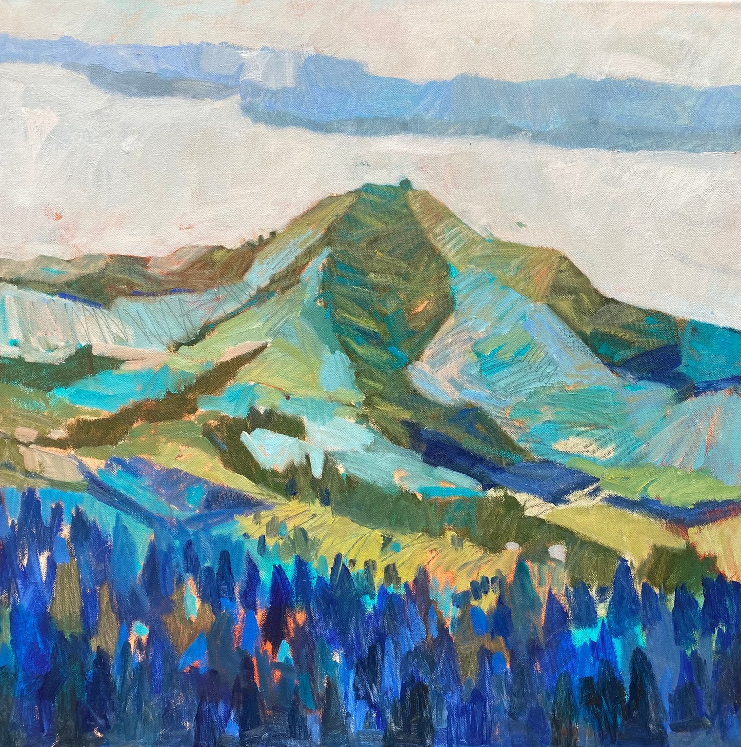 Mt. Tam Blues Painting