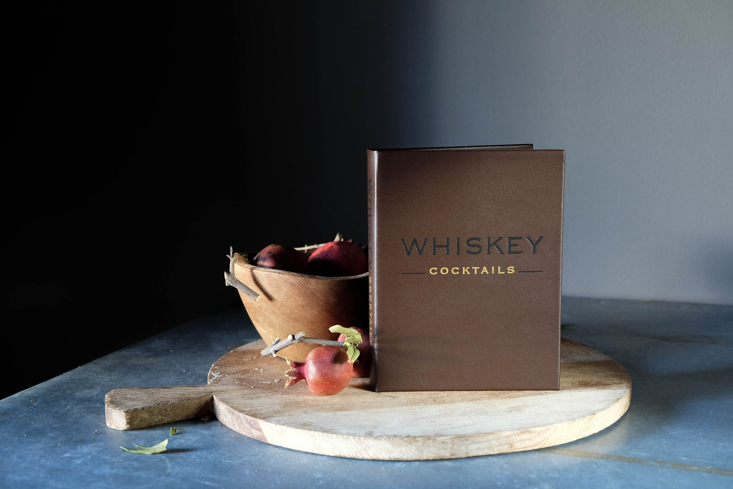 Whiskey Cocktails Leather Edition Book