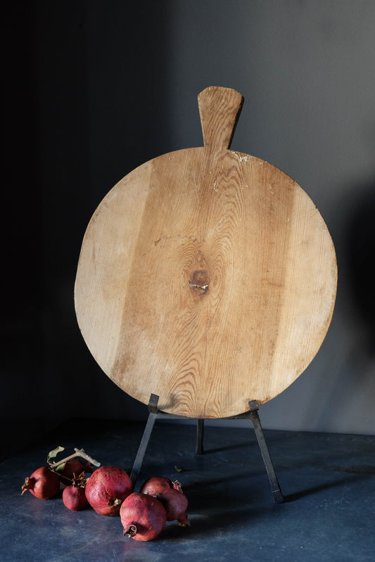 Vintage French Round Bread Board